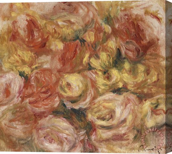 Pierre Auguste Renoir Flower Sketch Stretched Canvas Painting / Canvas Art