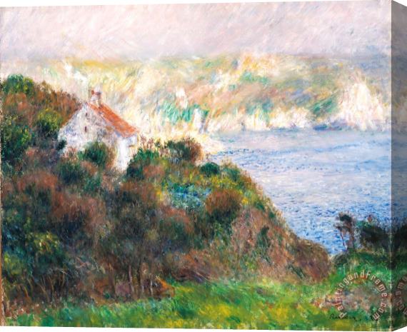 Pierre Auguste Renoir Fog on Guernsey Stretched Canvas Print / Canvas Art