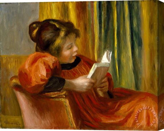 Pierre Auguste Renoir Girl Reading, C. 1890 Stretched Canvas Painting / Canvas Art