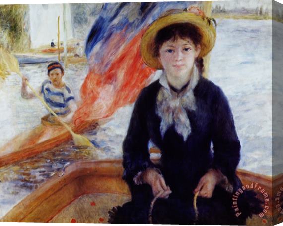 Pierre Auguste Renoir In a Dinghy Stretched Canvas Painting / Canvas Art