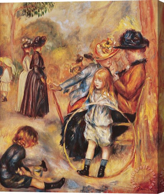 Pierre Auguste Renoir In the Luxembourg Gardens Stretched Canvas Painting / Canvas Art