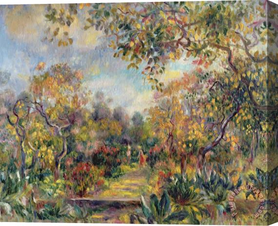 Pierre Auguste Renoir Landscape at Beaulieu Stretched Canvas Print / Canvas Art