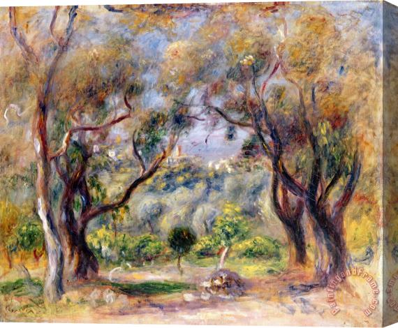 Pierre Auguste Renoir Landscape at Cagnes Stretched Canvas Painting / Canvas Art