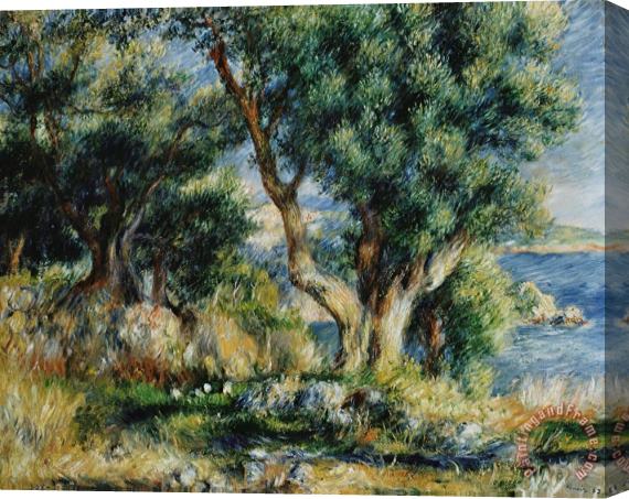 Pierre Auguste Renoir Landscape Near Menton Stretched Canvas Print / Canvas Art
