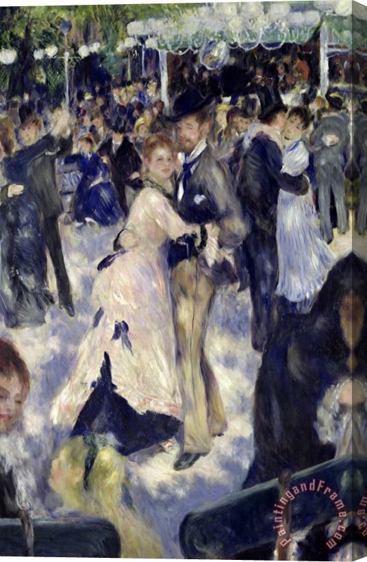 Pierre Auguste Renoir Le Moulin De La Galette, Detail of The Dancers Stretched Canvas Painting / Canvas Art