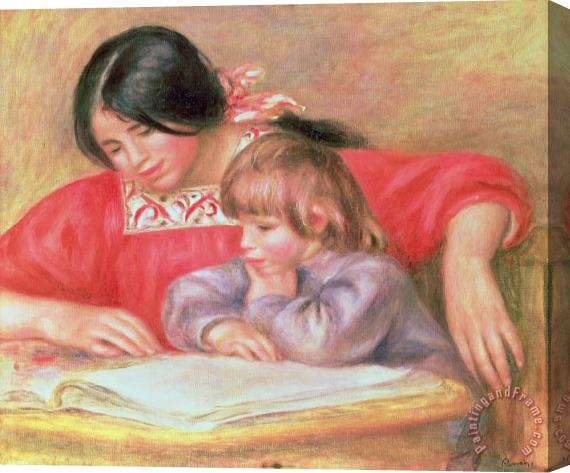 Pierre Auguste Renoir  Leontine and Coco Stretched Canvas Painting / Canvas Art