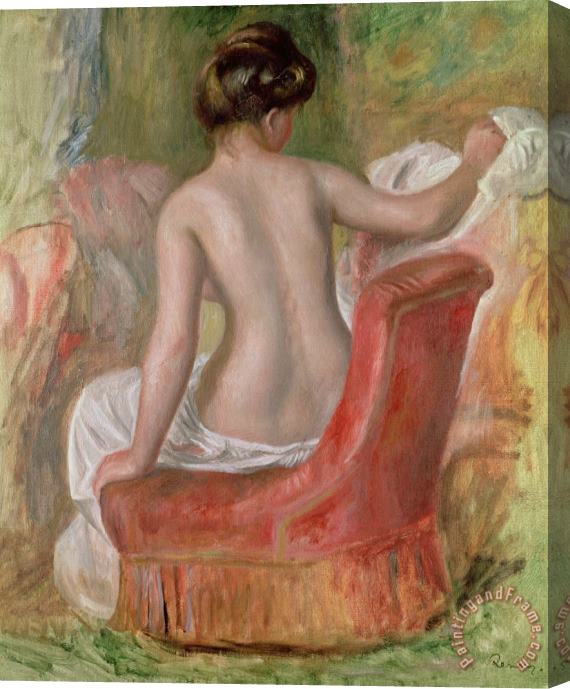 Pierre Auguste Renoir Nude in an Armchair Stretched Canvas Painting / Canvas Art