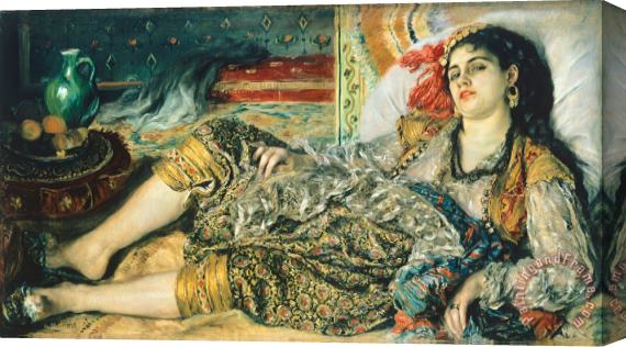 Pierre Auguste Renoir Odalisque An Algerian Woman Stretched Canvas Print / Canvas Art