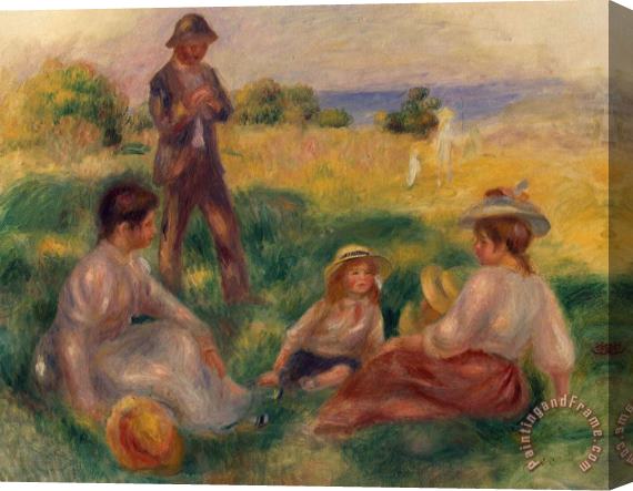 Pierre Auguste Renoir Party in the Country at Berneval Stretched Canvas Painting / Canvas Art