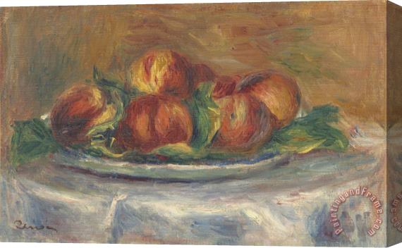 Pierre Auguste Renoir Peaches on a Plate Stretched Canvas Print / Canvas Art