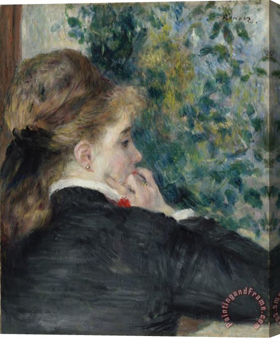 Pierre Auguste Renoir Pensive, La Songeuse Or Day Dreaming Stretched Canvas Print / Canvas Art