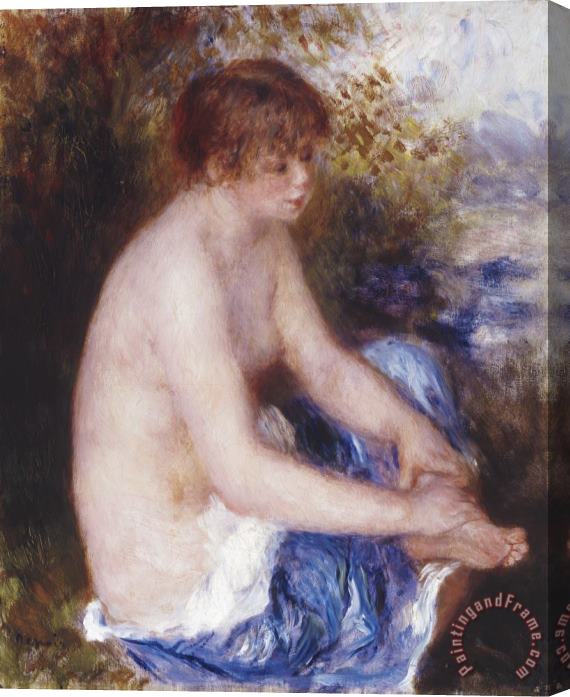 Pierre Auguste Renoir Petite Nu Bleu (little Blue Nude) Stretched Canvas Print / Canvas Art