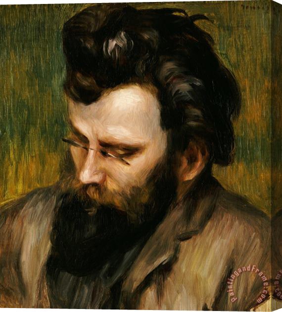 Pierre Auguste Renoir Portrait de Claude Terrasse French composer of operettas Stretched Canvas Painting / Canvas Art
