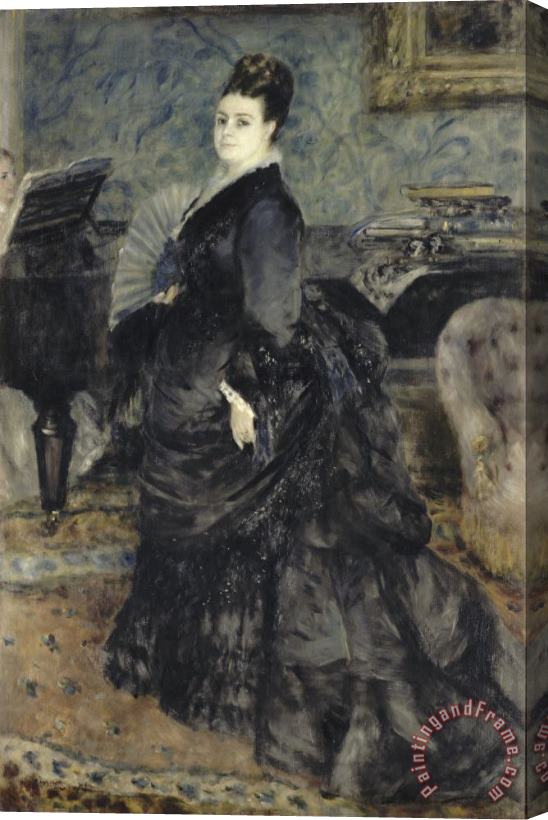 Pierre Auguste Renoir Portrait of a Woman, Called of Mme Georges Hartmann Stretched Canvas Print / Canvas Art
