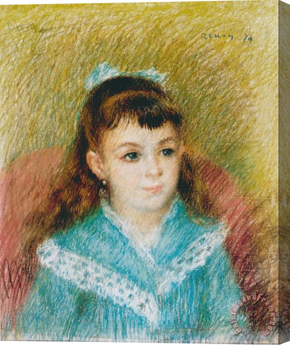 Pierre Auguste Renoir Portrait of a Young Girl (elisabeth Maitre), 1879 Stretched Canvas Print / Canvas Art