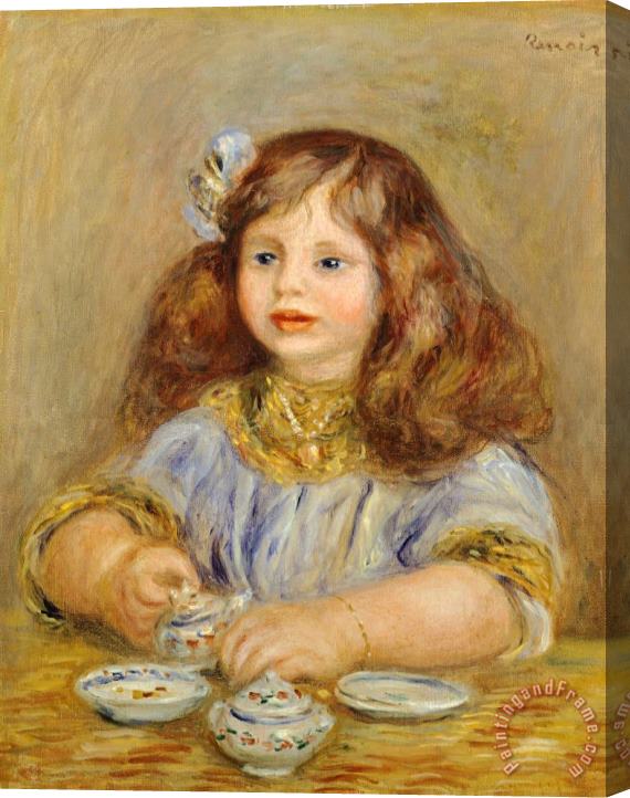 Pierre Auguste Renoir Portrait Of Genevieve Bernheim De Villiers Stretched Canvas Painting / Canvas Art