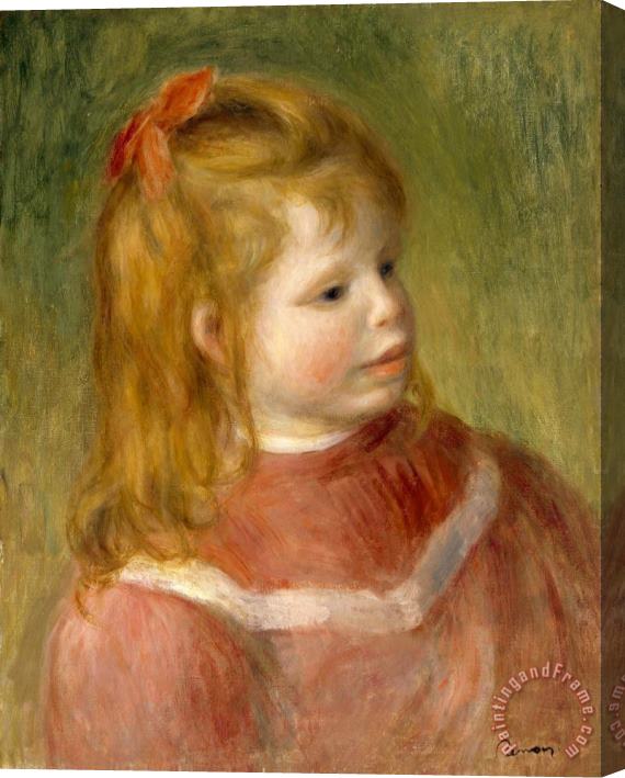 Pierre Auguste Renoir Portrait of Jean Stretched Canvas Print / Canvas Art