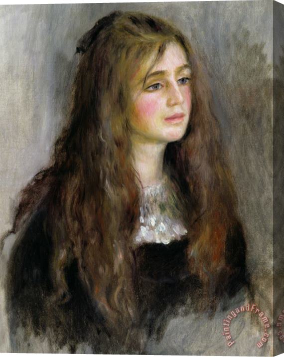 Pierre Auguste Renoir Portrait of Julie Manet Stretched Canvas Print / Canvas Art