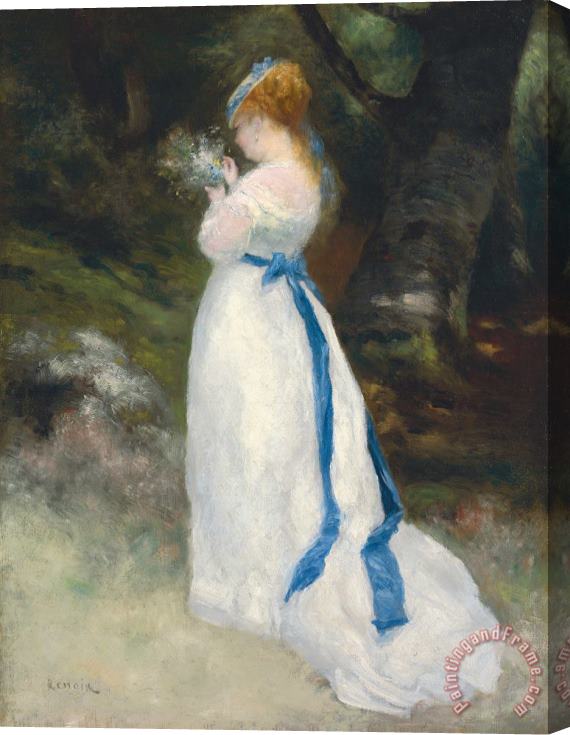 Pierre Auguste Renoir Portrait of Lise Stretched Canvas Print / Canvas Art