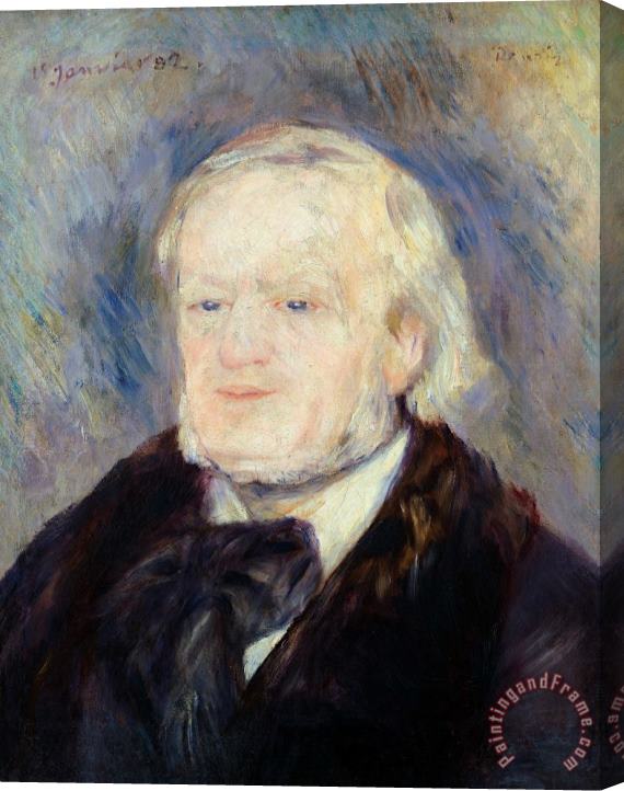 Pierre Auguste Renoir Portrait Of Richard Wagner Stretched Canvas Print / Canvas Art