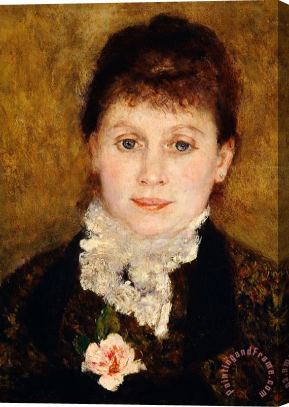 Pierre Auguste Renoir Portrait Of Woman Stretched Canvas Print / Canvas Art