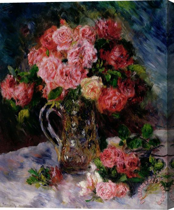 Pierre Auguste Renoir Roses Stretched Canvas Print / Canvas Art