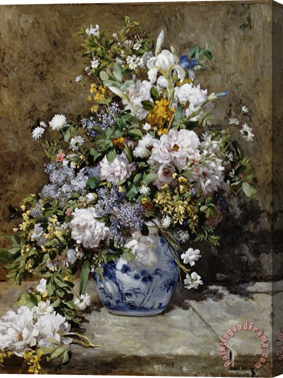 Pierre Auguste Renoir Spring Bouquet Stretched Canvas Print / Canvas Art