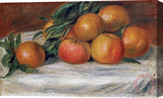 Pierre Auguste Renoir Still Life with Apples And Oranges Stretched Canvas Print / Canvas Art