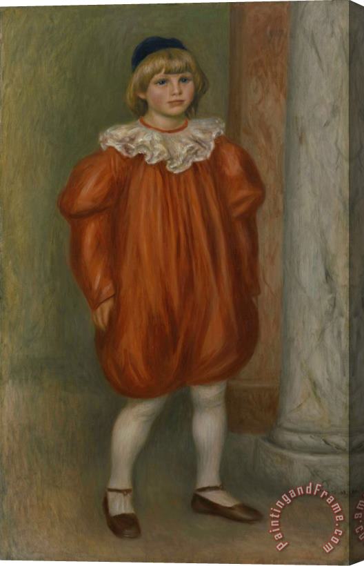 Pierre Auguste Renoir The Clown (le Clown) Stretched Canvas Painting / Canvas Art