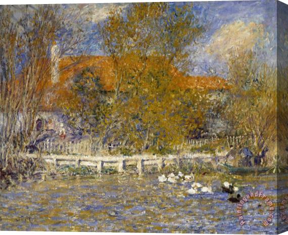 Pierre Auguste Renoir The Duck Pond Stretched Canvas Painting / Canvas Art
