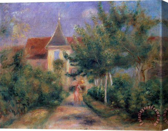 Pierre Auguste Renoir The House at Giverny under the Roses Stretched Canvas Painting / Canvas Art