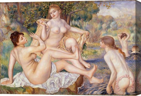 Pierre Auguste Renoir The Large Bathers Stretched Canvas Painting / Canvas Art