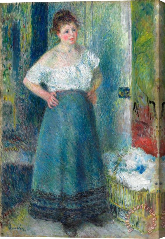Pierre Auguste Renoir The Laundress Stretched Canvas Painting / Canvas Art