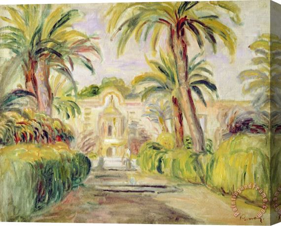 Pierre Auguste Renoir The Palm Trees Stretched Canvas Print / Canvas Art