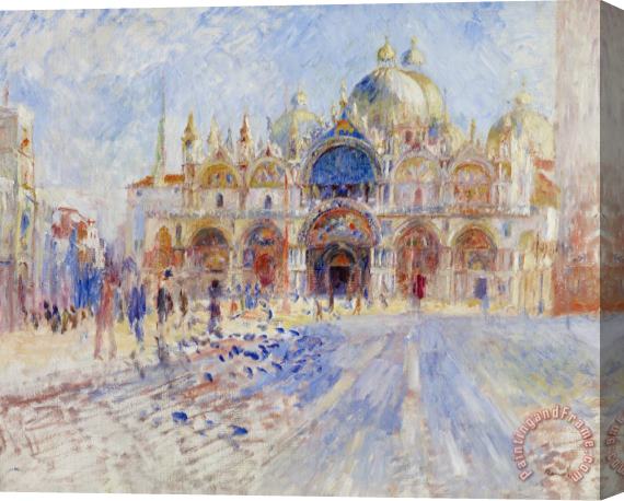 Pierre Auguste Renoir The Piazza San Marco Stretched Canvas Painting / Canvas Art