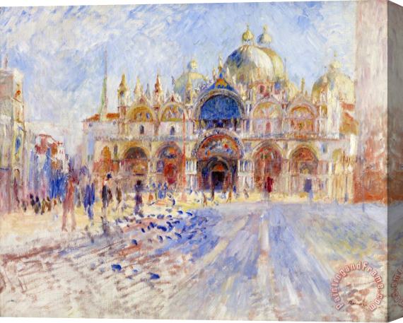 Pierre Auguste Renoir The Piazza San Marco, Venice Stretched Canvas Print / Canvas Art