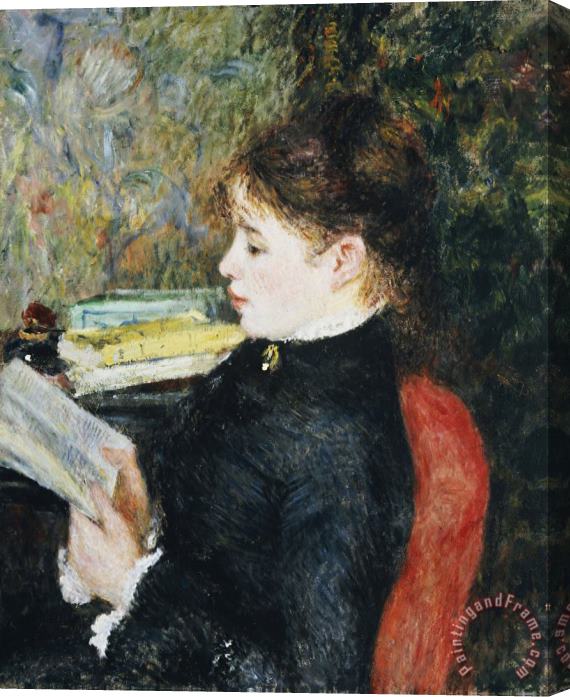 Pierre Auguste Renoir The Reader Stretched Canvas Print / Canvas Art