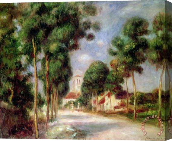 Pierre Auguste Renoir The Road to Essoyes Stretched Canvas Print / Canvas Art