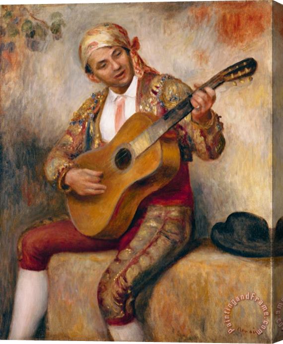 Pierre Auguste Renoir The Spanish Guitarist Stretched Canvas Print / Canvas Art