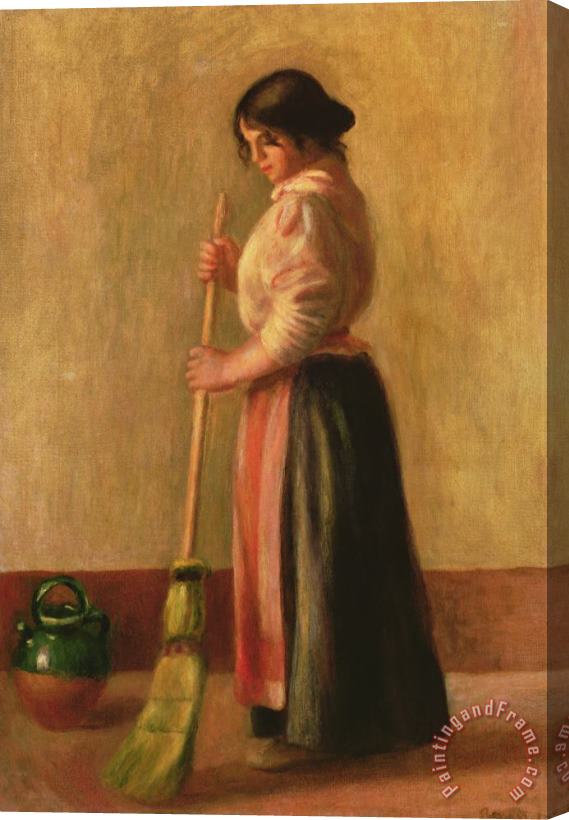 Pierre Auguste Renoir The Sweeper Stretched Canvas Print / Canvas Art