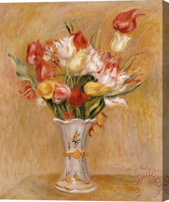 Pierre Auguste Renoir Tulips Stretched Canvas Painting / Canvas Art