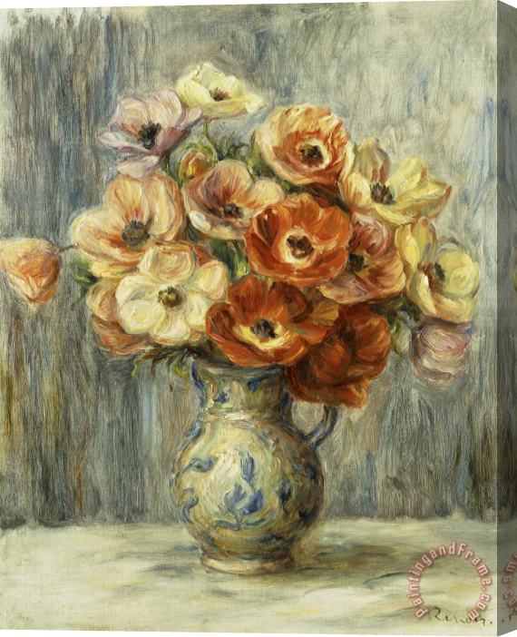 Pierre Auguste Renoir Vase D'anemones Stretched Canvas Painting / Canvas Art