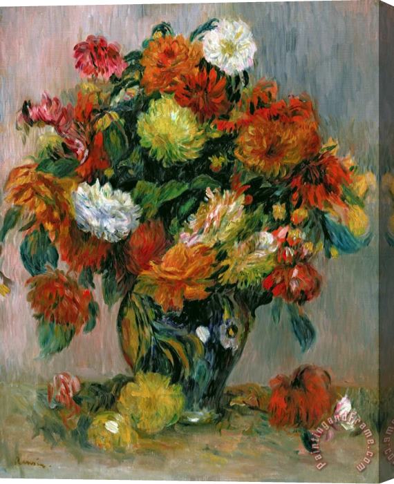 Pierre Auguste Renoir Vase of Flowers Stretched Canvas Painting / Canvas Art