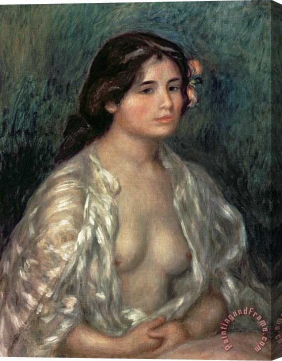 Pierre Auguste Renoir Woman Semi Nude Stretched Canvas Print / Canvas Art