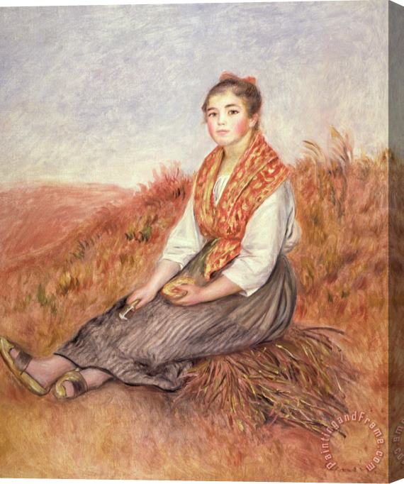 Pierre Auguste Renoir Woman with a Bundle of Firewood Stretched Canvas Painting / Canvas Art