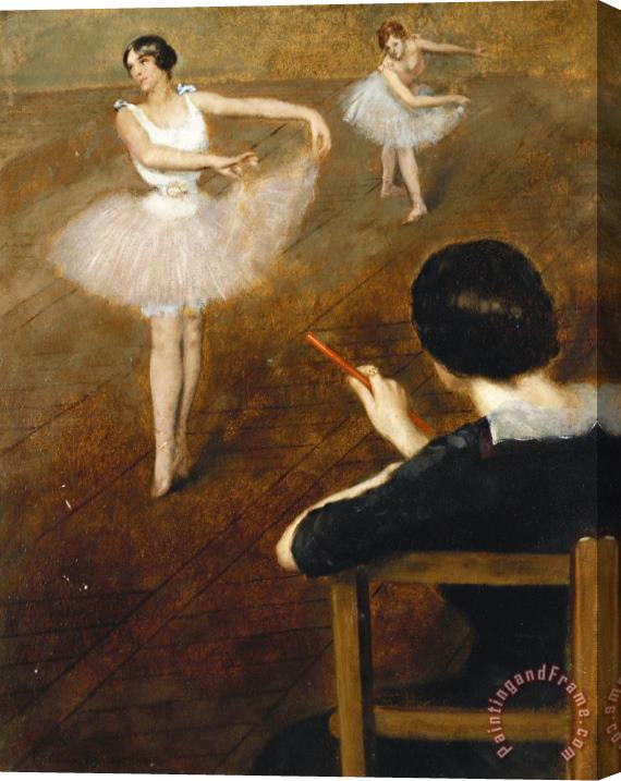 Pierre Carrier Belleuse The Ballet Lesson Stretched Canvas Print / Canvas Art