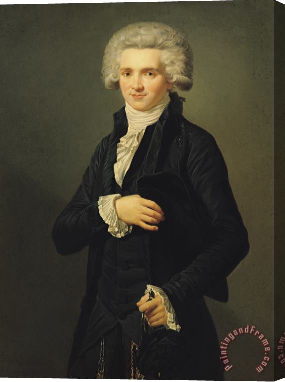 Pierre Roch Vigneron Maximilien De Robespierre Stretched Canvas Print / Canvas Art