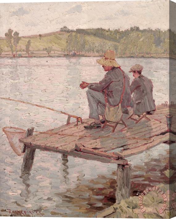 Pierre Roche Fishermen Stretched Canvas Print / Canvas Art