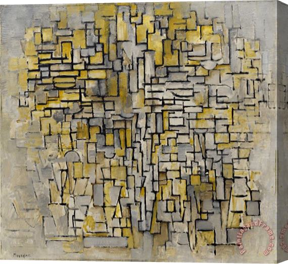 Piet Mondrian Tableau No.2 / Composition VII Stretched Canvas Print / Canvas Art