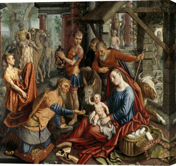 Pieter Aertsen The Adoration of The Magi Stretched Canvas Painting / Canvas Art